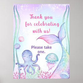 Póster Poster de cumpleaños con temática náutica.