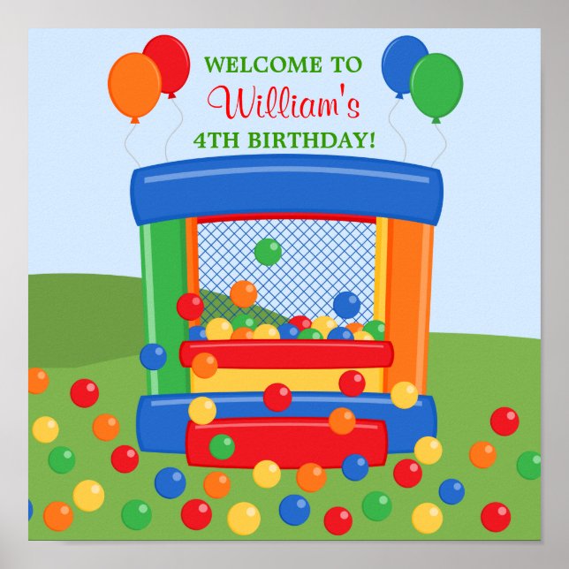 Póster Poster de cumpleaños de la casa Bonza (Frente)