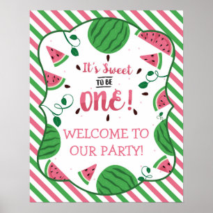 Póster Poster de cumpleaños de la sandía