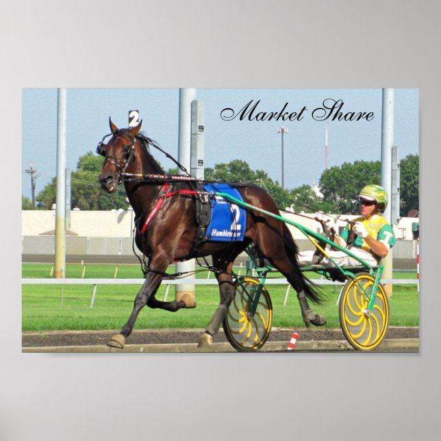 Póster Poster de cuota de mercado (Frente)