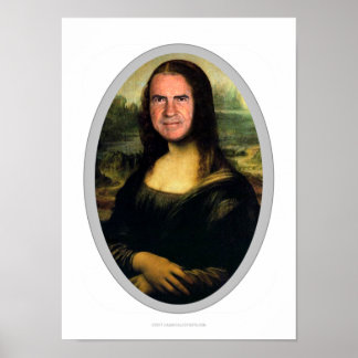 Póster Poster de Cutout del Carnaval de Mona Lisa