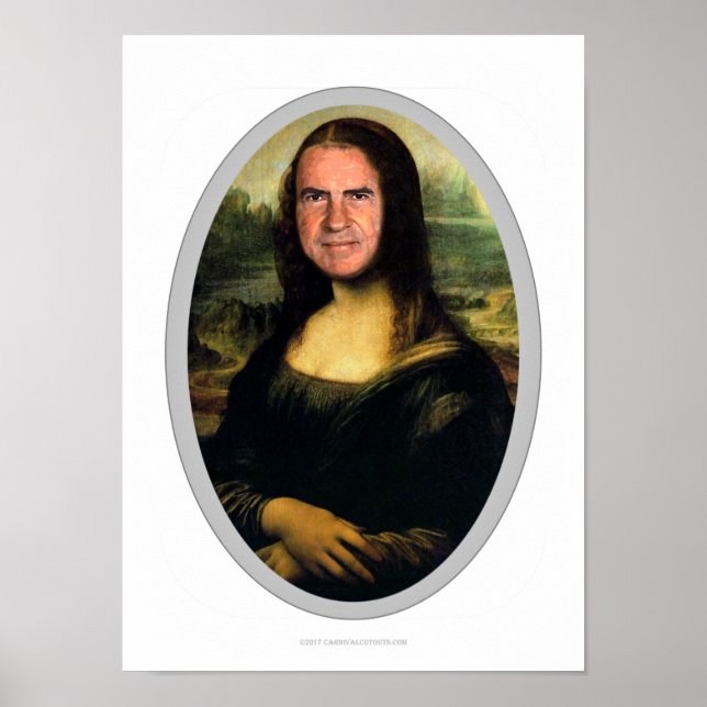 Póster Poster de Cutout del Carnaval de Mona Lisa (Frente)