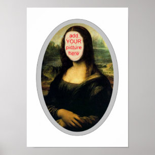 Póster Poster de Cutout del Carnaval de Mona Lisa