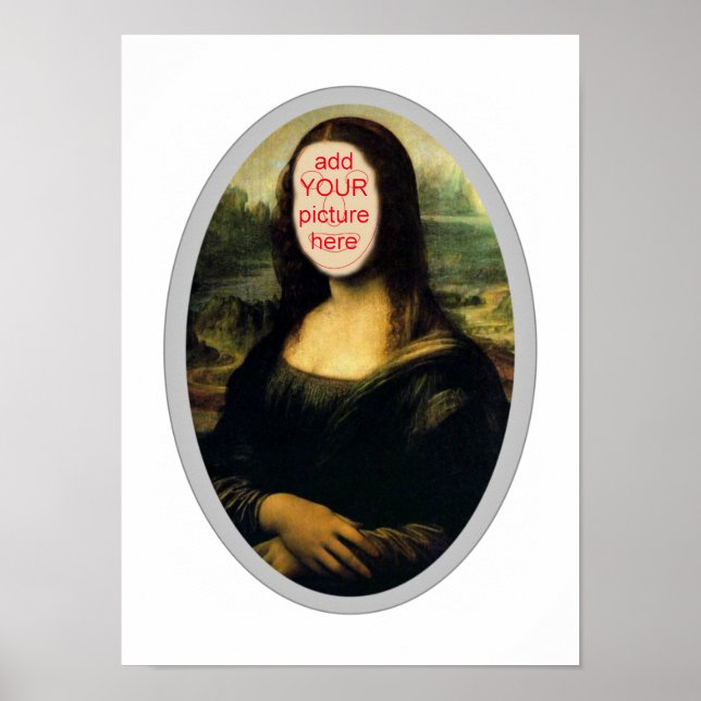 Póster Poster de Cutout del Carnaval de Mona Lisa (Frente)