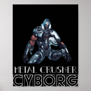Póster Poster de Cyborg Crusher metalizado