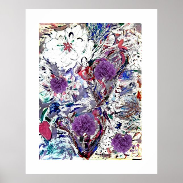 Póster Poster de Dahlia Blanca (Frente)