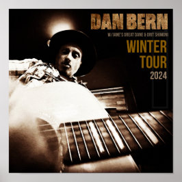 Póster Poster de Dan Bern Winter Tour 2024