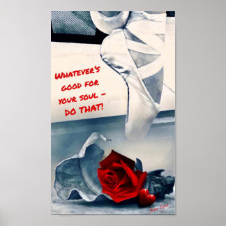 Póster Poster de danza ballet poster motivacional