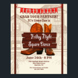 Póster Poster de danza cuadrada<br><div class="desc">Poster de diseño de campo-occidente con fondo de granero, botas occidentales y banderas fiestas. (Vector creado por freepik - www.freepik.com). El poster es fácil de personalizar con su redacción, fuente y color de fuente. ¿No es exactamente lo que buscas? Todos nuestros productos pueden ser personalizados diseñados para satisfacer sus necesidades...</div>