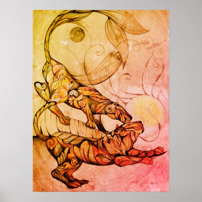 Póster Poster de danza de los tigres (Frente)