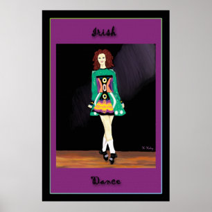Póster Poster de danza irlandesa 2