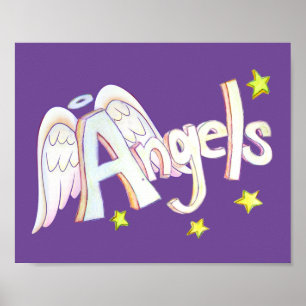 Póster Poster de  de Word Angels inspiradores