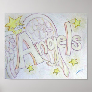 Póster Poster de de Word Angels inspiradores