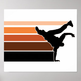 Póster Poster de degradado de BBOY o blk
