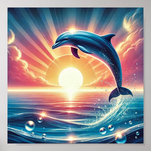 Póster Poster de delfines (Frente)