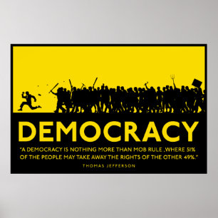 Póster Poster de Democracia