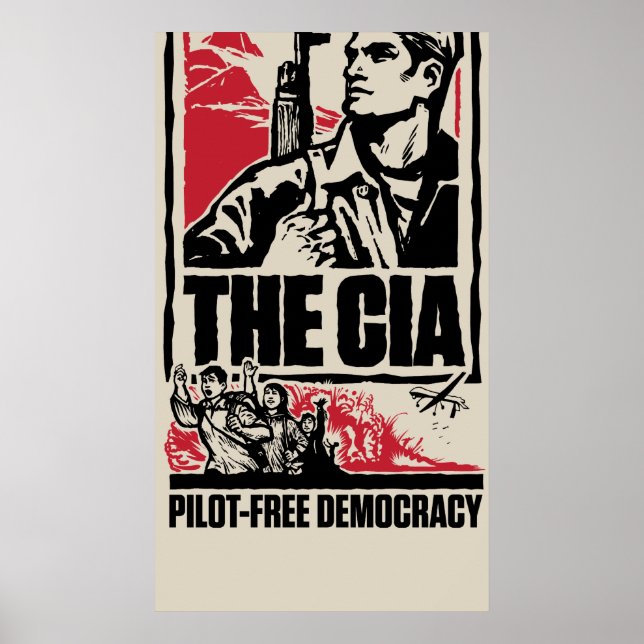Póster POSTER de Democracia Libre de Piloto de la CIA (Frente)