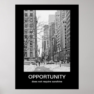Póster Poster de Demotivación de Oportunidades