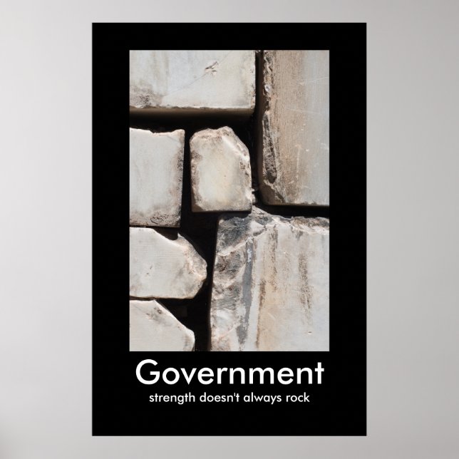 Póster Poster de Demotivación del Gobierno (Frente)