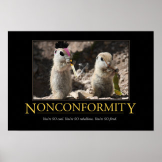 Póster Poster de Demotivación: No Conformidad