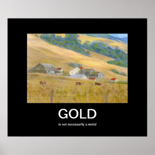 Póster Poster de Demotivational del oro