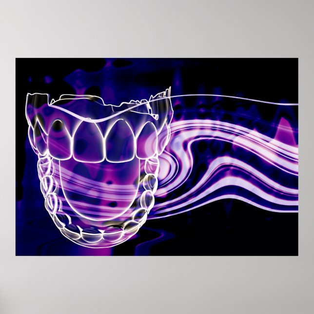Póster Poster de Dentista de Respiración Fresca de Boca A (Frente)