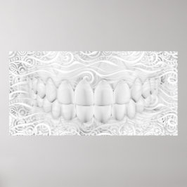 Póster Poster de Dentista de Sonrisa Perfecta para los Di
