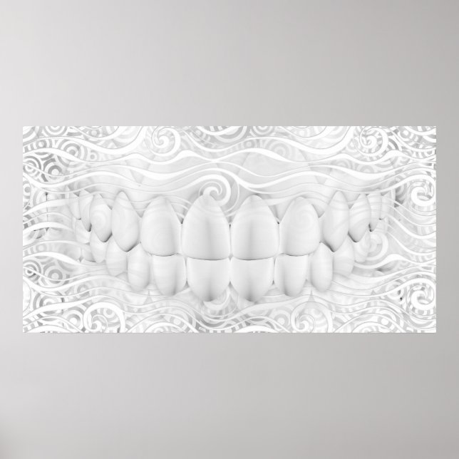 Póster Poster de Dentista de Sonrisa Perfecta para los Di (Frente)