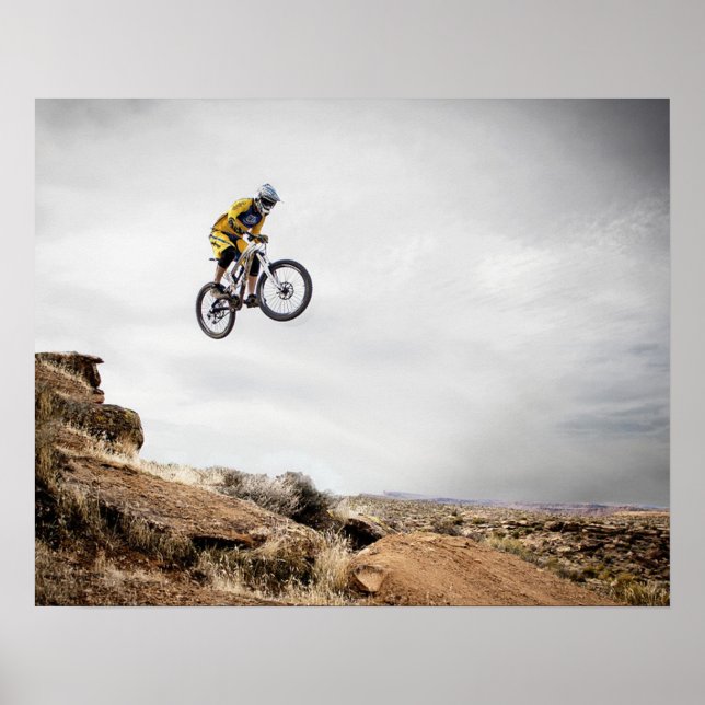Póster Poster de Deportes Extremos: Hombre en bicicleta h (Frente)
