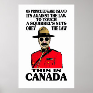 Póster Poster de Derecho de Canadá