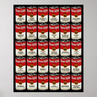 Póster Poster de Derechos Humanos