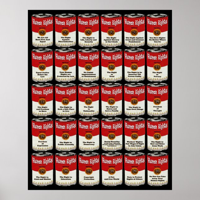 Póster Poster de Derechos Humanos (Frente)