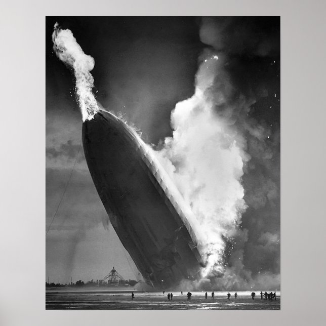 Póster Poster de Desastres de Hindenburg 16"x20". (Frente)