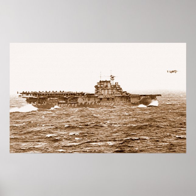 Póster POSTER de despegue de USS Hornet B-25 (Frente)