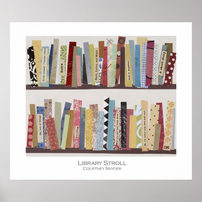 Póster Poster de desplazamiento de biblioteca (Frente)