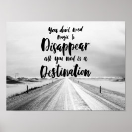 Póster Poster de destino