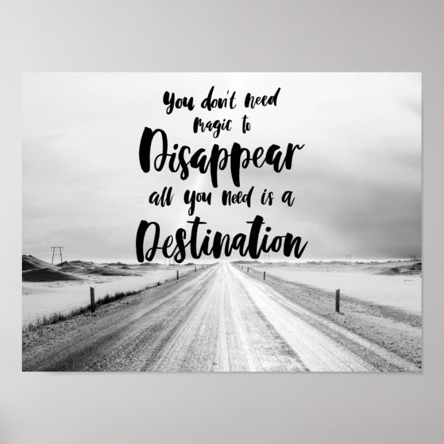 Póster Poster de destino (Frente)