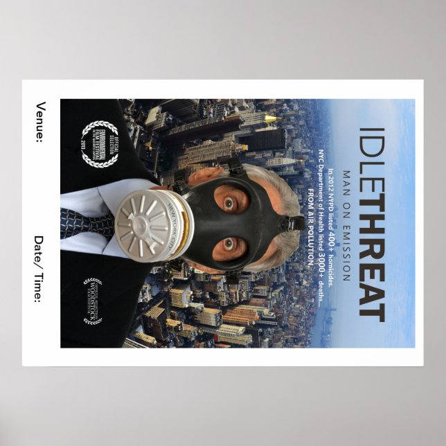 Póster Poster de detección de amenazas de ralentí (Frente)