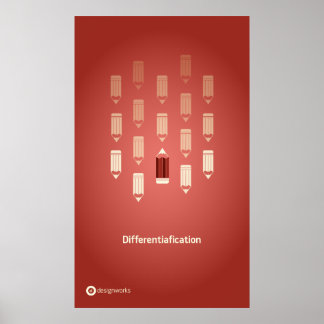Póster Poster de diferenciación de 18" x 30"