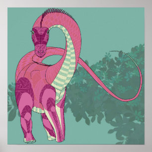 Póster Poster de Dinosaur - Diplodocumenta lady