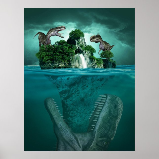 Póster Poster de dinosaurios (Frente)