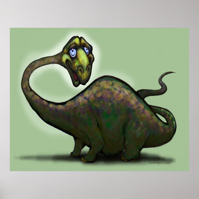 Póster Poster de dinosaurios (Frente)