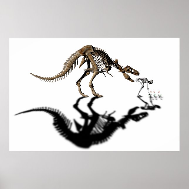 Póster Poster de dinosaurios mordidos (Frente)