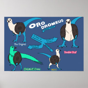 Póster Poster de dinosaurios - Orodromeo