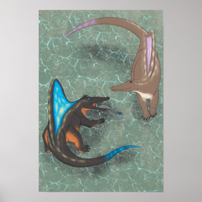 Póster Poster de dinosaurios - Secodontosauro (Frente)