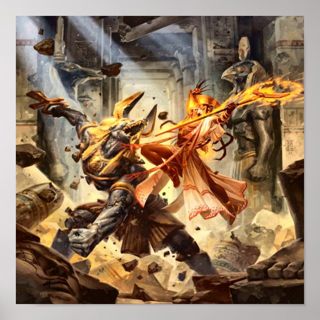 Póster Poster de dioses egipcio (Frente)