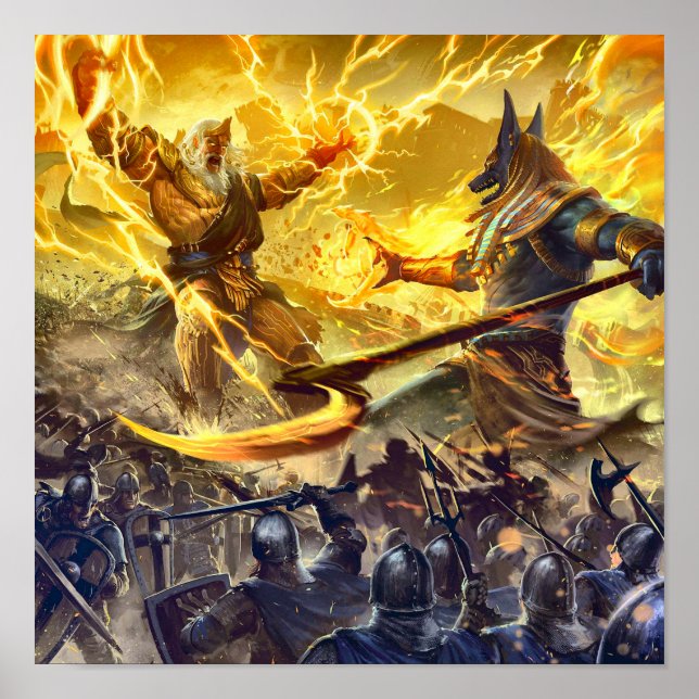 Póster Poster de dioses egipcio (Frente)