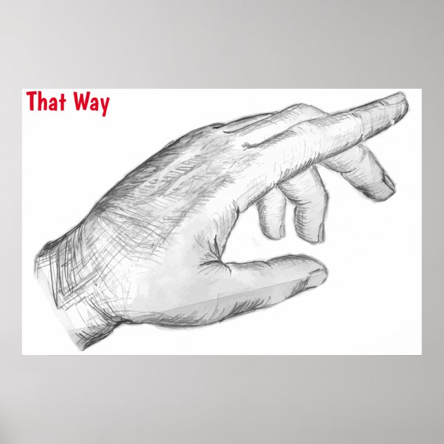 Póster Poster de dirección (Frente)