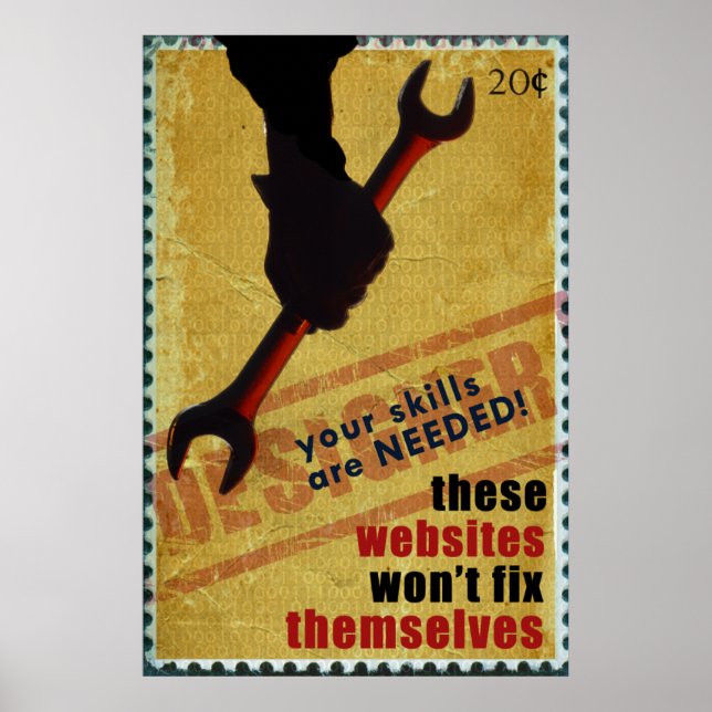 Póster Poster de Diseñador de estilo WII (Frente)