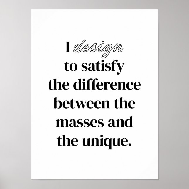 Póster Poster de diseño (Frente)